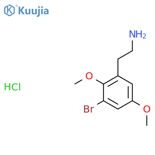 2-(3-bromo-2,5-dimethoxyphenyl)ethan-1-amine hydrochloride structure