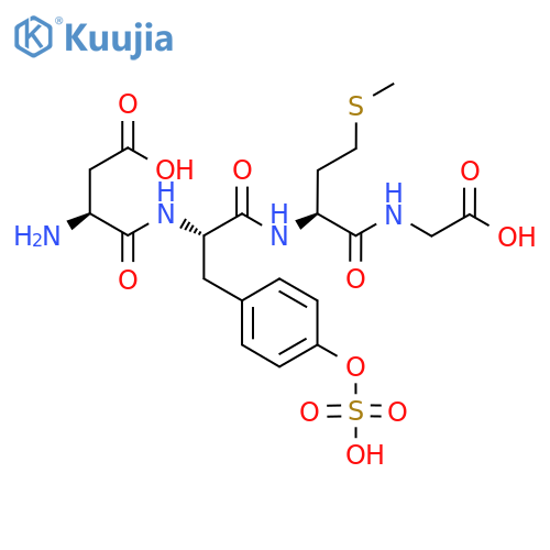 Cholecystokinin Octapeptide (1-4) (sulfated) H-Asp-Tyr(SO3H)-Met-Gly-OH structure