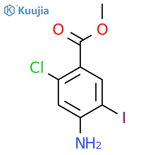 Methyl 4-amino-2-chloro-5-iodobenzoate structure