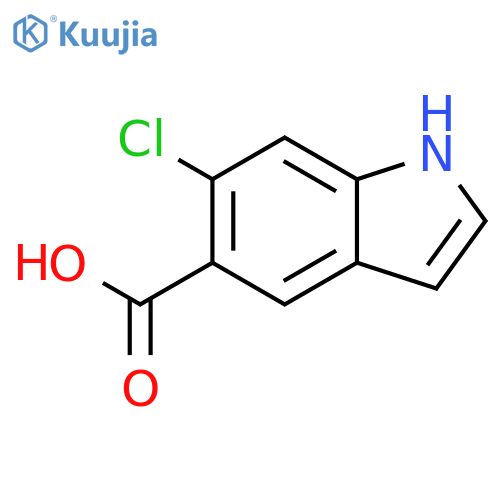 6-Chloro-1H-indole-5-carboxylic acid structure