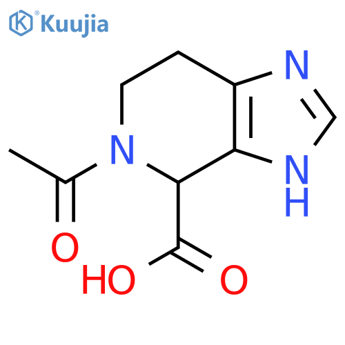 5-Acetyl-4,5,6,7-tetrahydro-3H-imidazo[4,5-c]pyridine-4-carboxylic acid structure