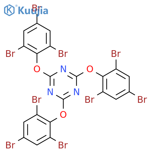 2,4,6-Tris(2,4,6-tribomophenoxy)-1,3,5-triazine structure