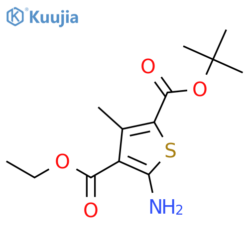 2-tert-Butyl 4-ethyl 5-amino-3-methylthiophene-2,4-dicarboxylate structure