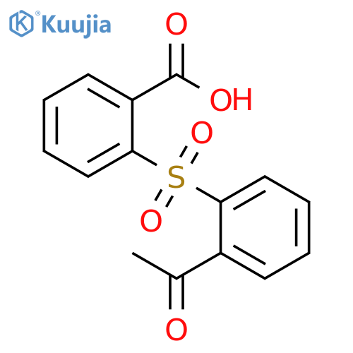 Benzoic acid, 2-[(2-acetylphenyl)sulfonyl]- structure