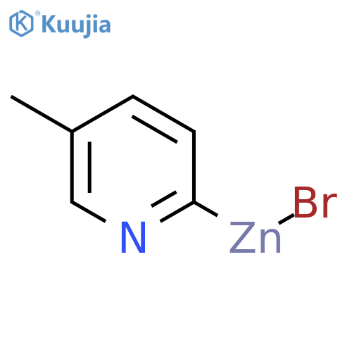 Zinc,bromo(5-methyl-2-pyridinyl)- structure