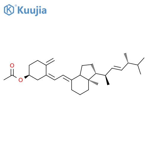 Cyclohexanol,4-methylene-3-[(2Z)-2-[(1R,3aS,7aR)-octahydro-7a-methyl-1-[(1R,2E,4R)-1,4,5-trimethyl-2-hexen-1-yl]-4H-inden-4-ylidene]ethylidene]-,1-acetate, (1S)- structure