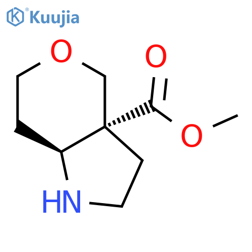 rac-methyl (3aR,7aS)-octahydropyrano4,3-bpyrrole-3a-carboxylate structure