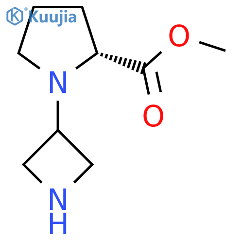 methyl (2R)-1-(azetidin-3-yl)pyrrolidine-2-carboxylate structure