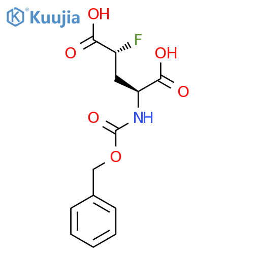 (2S,4R)-2-{(benzyloxy)carbonylamino}-4-fluoropentanedioic acid structure