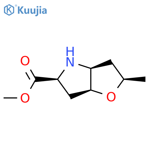 rac-methyl (2R,3aS,5S,6aS)-2-methyl-hexahydro-2H-furo3,2-bpyrrole-5-carboxylate structure