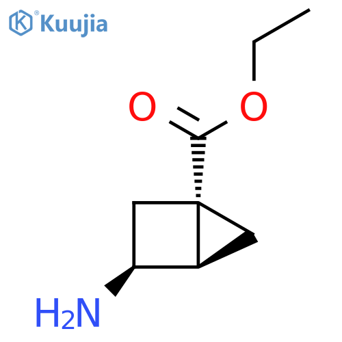 rac-ethyl (1R,3R,4S)-3-aminobicyclo[2.1.0]pentane-1-carboxylate structure