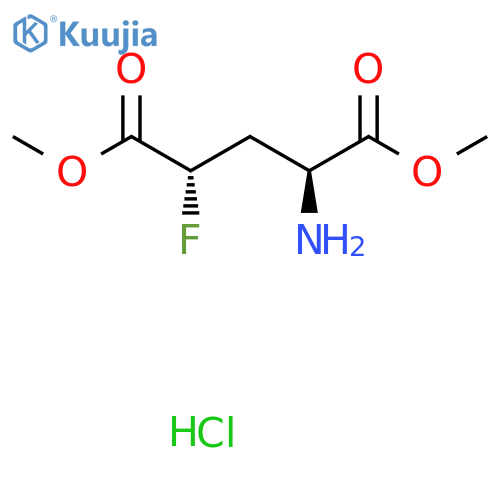 1,5-dimethyl (2S,4S)-2-amino-4-fluoropentanedioate hydrochloride structure