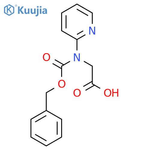 2-{(benzyloxy)carbonyl(pyridin-2-yl)amino}acetic acid structure