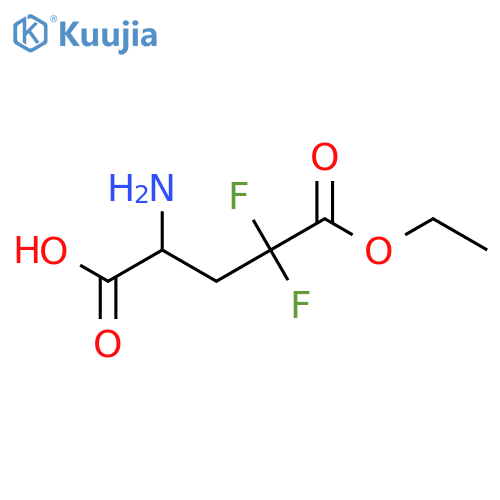 2-Amino-5-ethoxy-4,4-difluoro-5-oxopentanoic acid structure