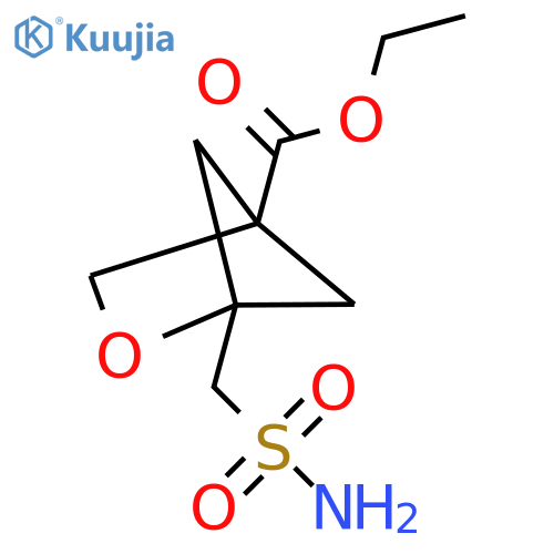 ethyl 1-(sulfamoylmethyl)-2-oxabicyclo2.1.1hexane-4-carboxylate structure