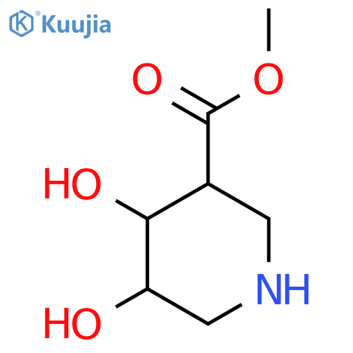 Methyl 4,5-dihydroxypiperidine-3-carboxylate structure