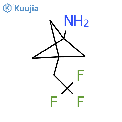 3-(2,2,2-trifluoroethyl)bicyclo1.1.1pentan-1-amine structure