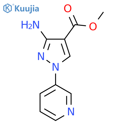 methyl 3-amino-1-(pyridin-3-yl)-1H-pyrazole-4-carboxylate structure