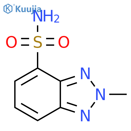 2-methyl-2H-1,2,3-benzotriazole-4-sulfonamide structure