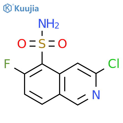 3-Chloro-6-fluoroisoquinoline-5-sulfonamide structure
