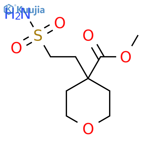 Methyl 4-(2-sulfamoylethyl)oxane-4-carboxylate structure