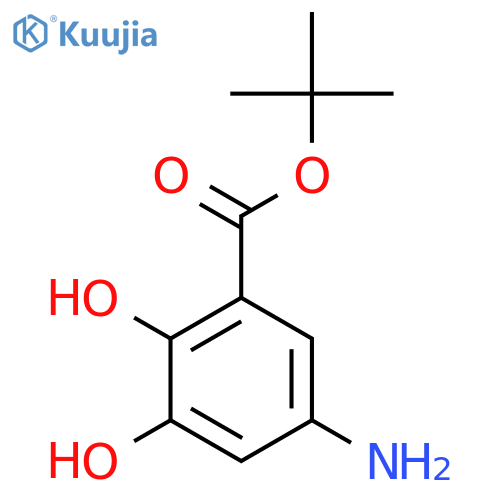 Tert-butyl 5-amino-2,3-dihydroxybenzoate structure