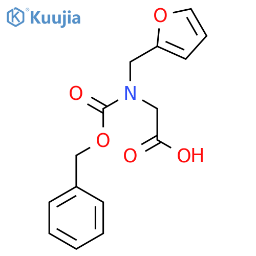 2-{(benzyloxy)carbonyl(furan-2-yl)methylamino}acetic acid structure