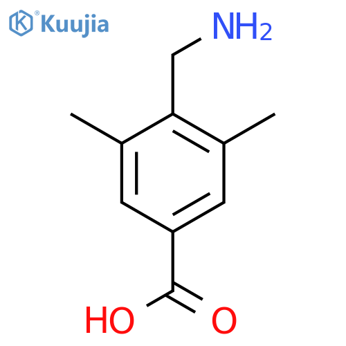 4-(aminomethyl)-3,5-dimethylbenzoic acid structure