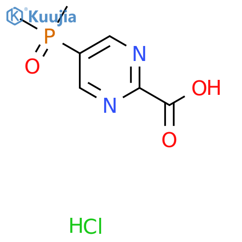 5-(dimethylphosphoryl)pyrimidine-2-carboxylic acid hydrochloride structure