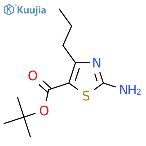 Tert-butyl 2-amino-4-propyl-1,3-thiazole-5-carboxylate structure