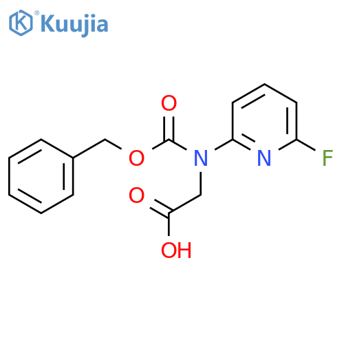 2-{(benzyloxy)carbonyl(6-fluoropyridin-2-yl)amino}acetic acid structure