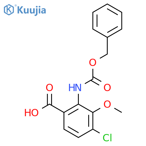 2-{(benzyloxy)carbonylamino}-4-chloro-3-methoxybenzoic acid structure
