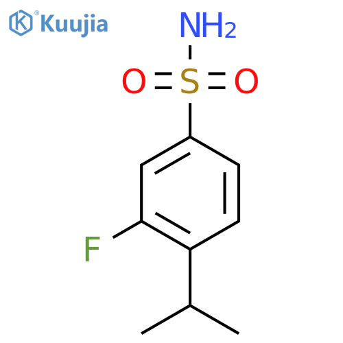 3-Fluoro-4-(propan-2-yl)benzene-1-sulfonamide structure