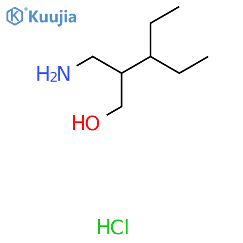 2-(aminomethyl)-3-ethylpentan-1-ol hydrochloride structure