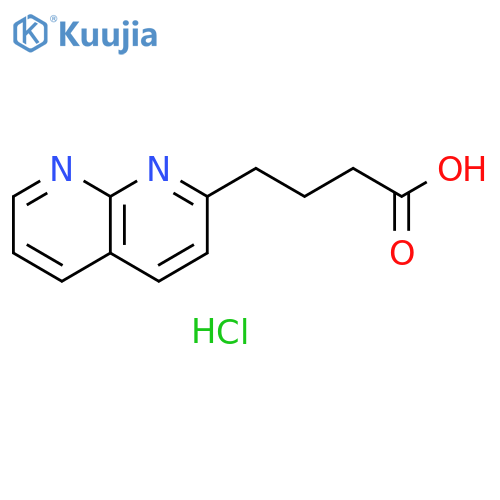 4-(1,8-naphthyridin-2-yl)butanoic acid hydrochloride structure