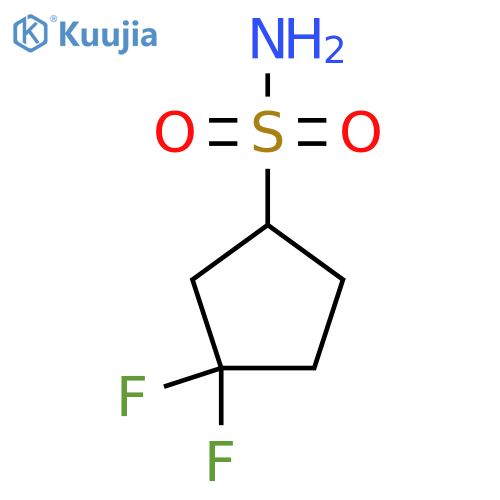 3,3-Difluorocyclopentane-1-sulfonamide structure