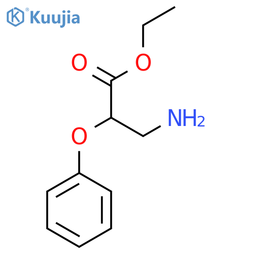 Ethyl 3-amino-2-phenoxypropanoate structure
