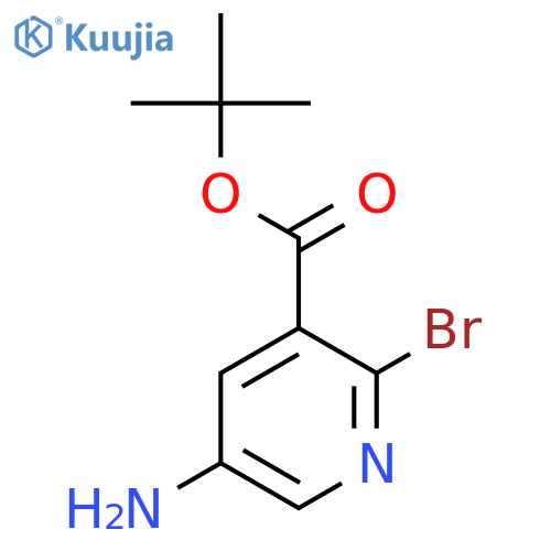 tert-butyl 5-amino-2-bromopyridine-3-carboxylate structure