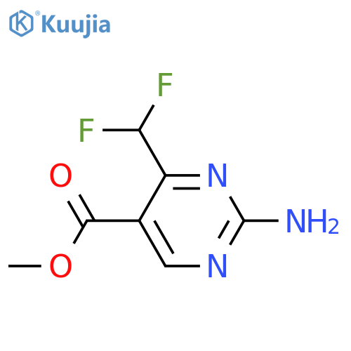Methyl 2-amino-4-(difluoromethyl)pyrimidine-5-carboxylate structure