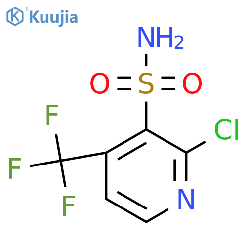 2-Chloro-4-(trifluoromethyl)pyridine-3-sulfonamide structure