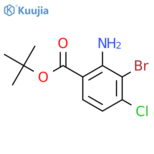 Tert-butyl 2-amino-3-bromo-4-chlorobenzoate structure