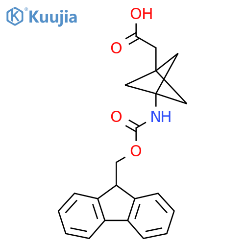 2-3-({(9H-fluoren-9-yl)methoxycarbonyl}amino)bicyclo1.1.1pentan-1-ylacetic acid structure
