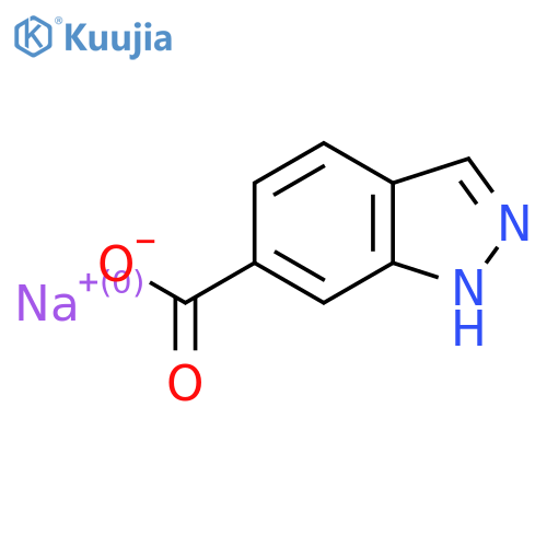 sodium 1H-indazole-6-carboxylate structure