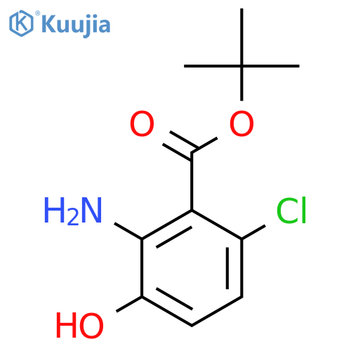 Tert-butyl 2-amino-6-chloro-3-hydroxybenzoate structure