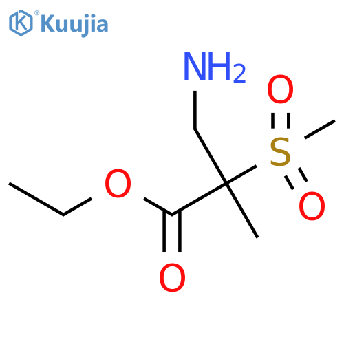 Ethyl 3-amino-2-methanesulfonyl-2-methylpropanoate structure