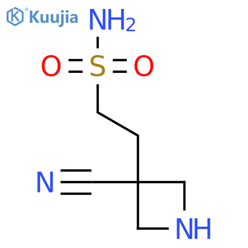 2-(3-Cyanoazetidin-3-yl)ethane-1-sulfonamide structure