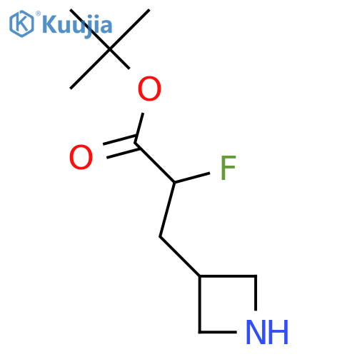 Tert-butyl 3-(azetidin-3-yl)-2-fluoropropanoate structure