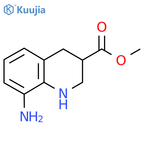 Methyl 8-amino-1,2,3,4-tetrahydroquinoline-3-carboxylate structure