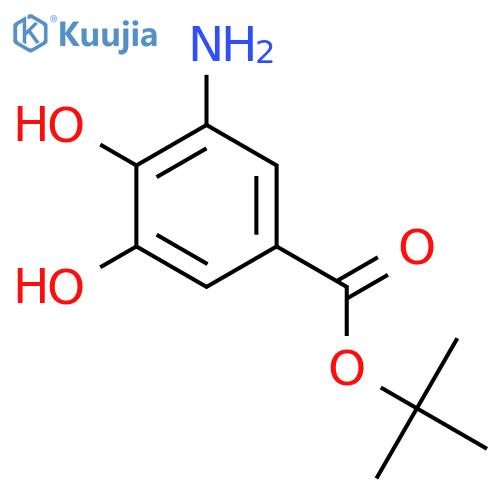 Tert-butyl 3-amino-4,5-dihydroxybenzoate structure