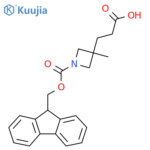 3-(1-{(9H-fluoren-9-yl)methoxycarbonyl}-3-methylazetidin-3-yl)propanoic acid structure